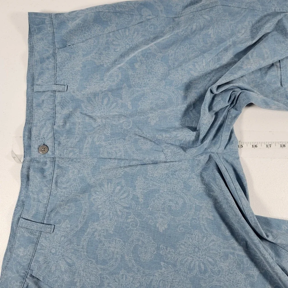 FootJoy Mens Blue Paisley Performance Golf Shorts Size W40 Stretch Breathable‎
